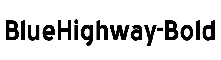 BlueHighway-Bold  フリーフォントのダウンロード