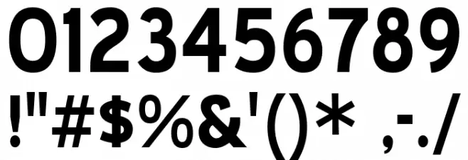 BlueHighway-Bold Font OTHER CHARS