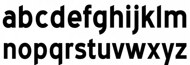 BlueHighway-Bold Font LOWERCASE