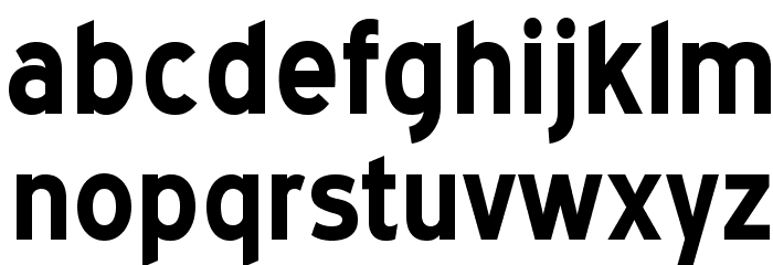 BlueHighway-Bold Font LOWERCASE