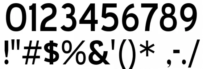 BlueHighway-Regular Font OTHER CHARS