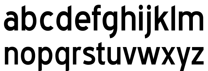 BlueHighway-Regular Font LOWERCASE