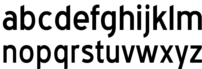 BlueHighway-Regular Font LOWERCASE