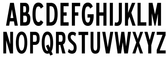 BlueHighwayCondensed-Regular Шрифта ВЕРХНИЙ