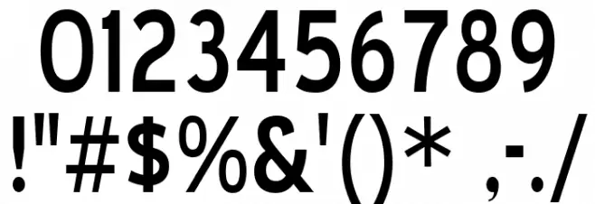 BlueHighwayD-Regular Font OTHER CHARS