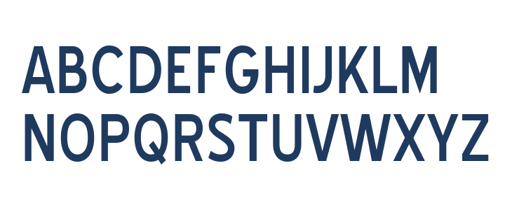 BlueHighwayD-Regular Lowercase