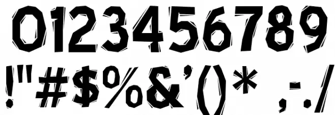 BlueHighwayLinocut-Regular Font OTHER CHARS