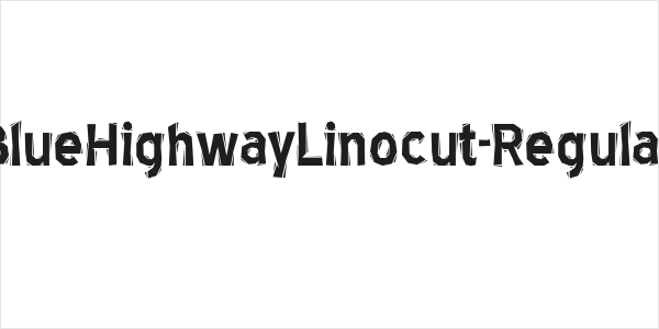 BlueHighwayLinocut-Regular Logo