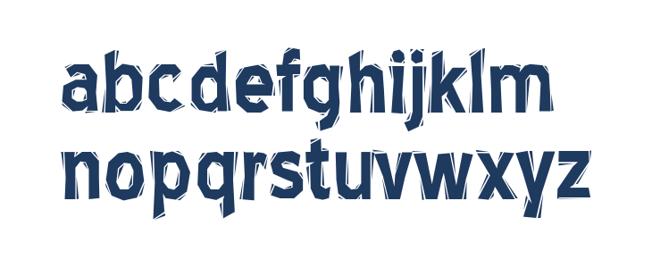 BlueHighwayLinocut-Regular Lowercase