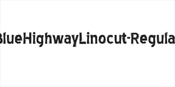 BlueHighwayLinocut-Regular Logo