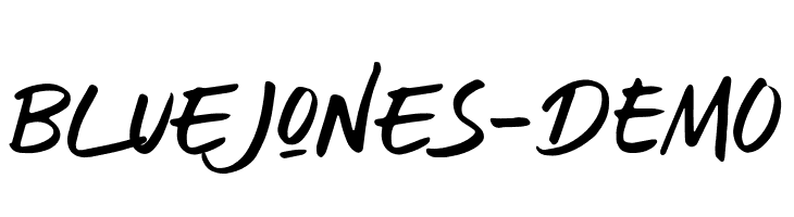 BlueJones-DEMO  フリーフォントのダウンロード