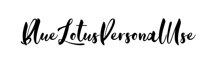 BlueLotusPersonalUse  नि: शुल्क फ़ॉन्ट्स डाउनलोड