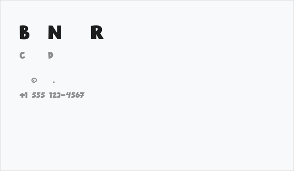 BlueNight Regular Business Card