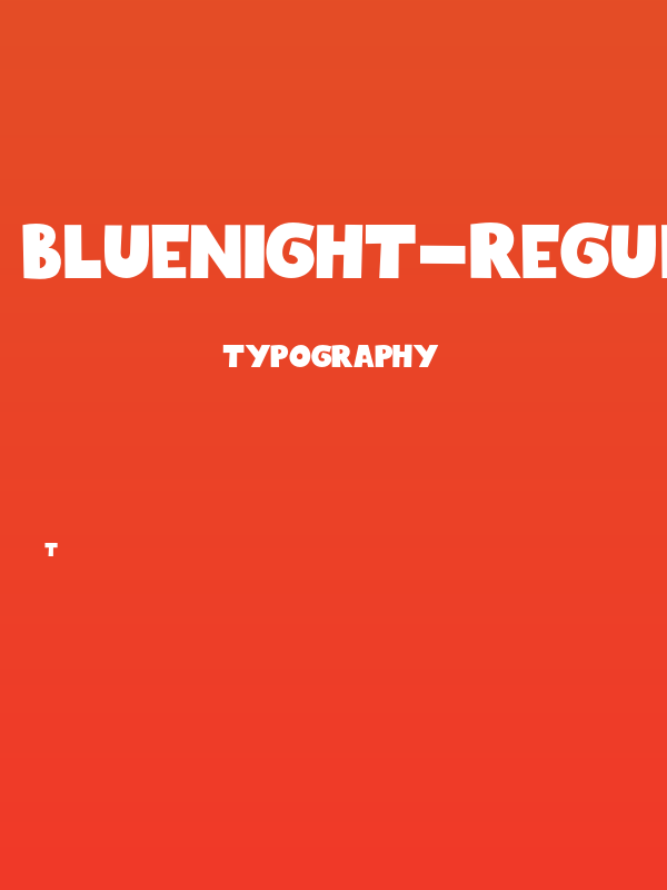 BlueNight-Regular Poster