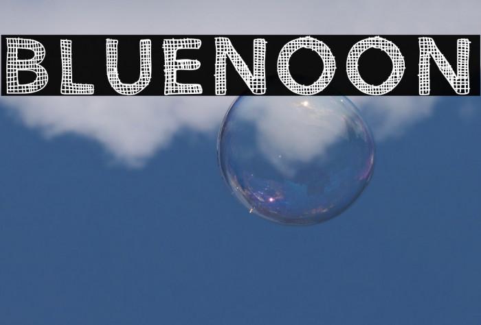 BlueNoon Font examples