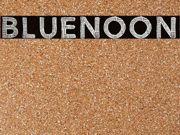 BlueNoon Font examples