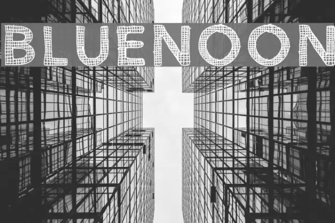 BlueNoon Font examples