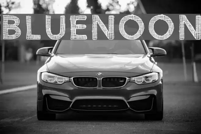 BlueNoon Font examples