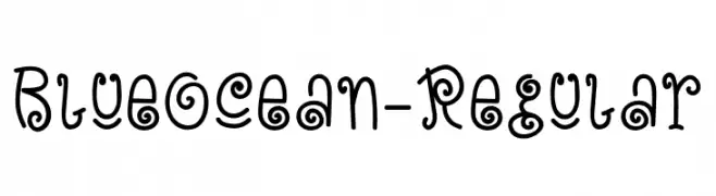 BlueOcean-Regular  Frei Schriftart Herunterladen