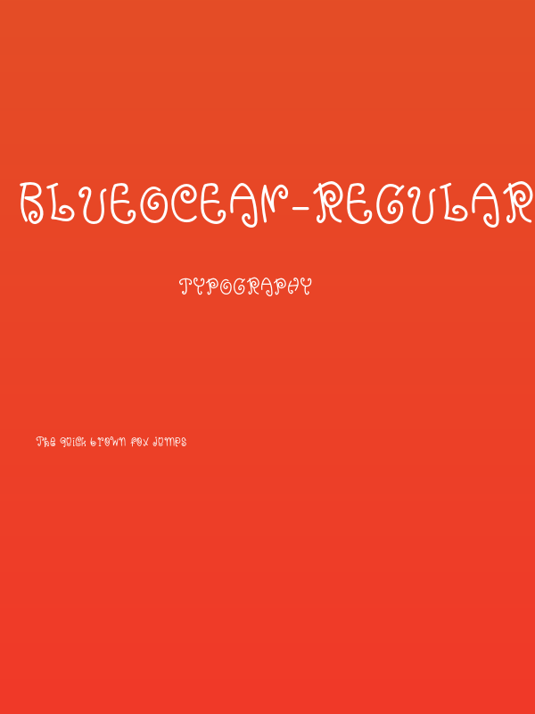 BlueOcean-Regular Poster