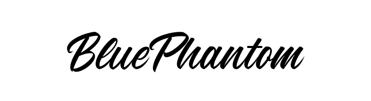 BluePhantom  フリーフォントのダウンロード