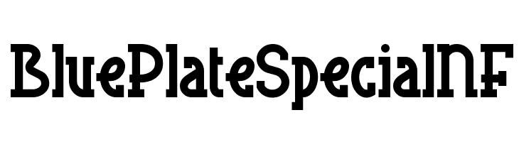 BluePlateSpecialNF  font caratteri gratis