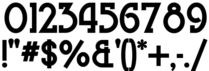 BluePlateSpecialNF Font OTHER CHARS