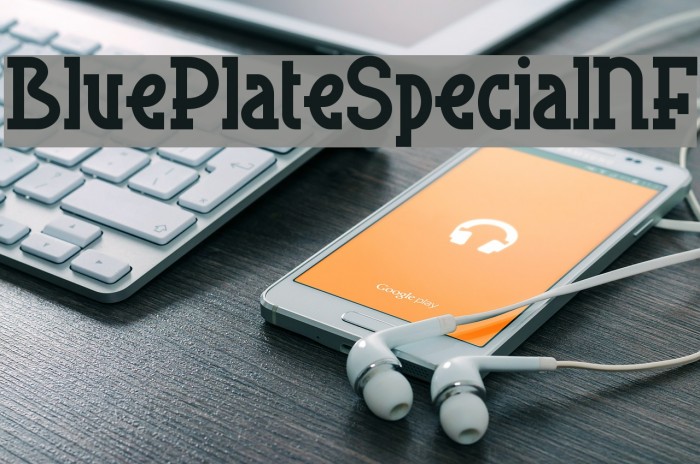 BluePlateSpecialNF Font examples