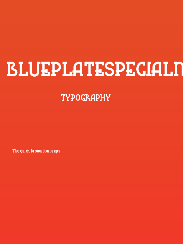 BluePlateSpecialNF Poster