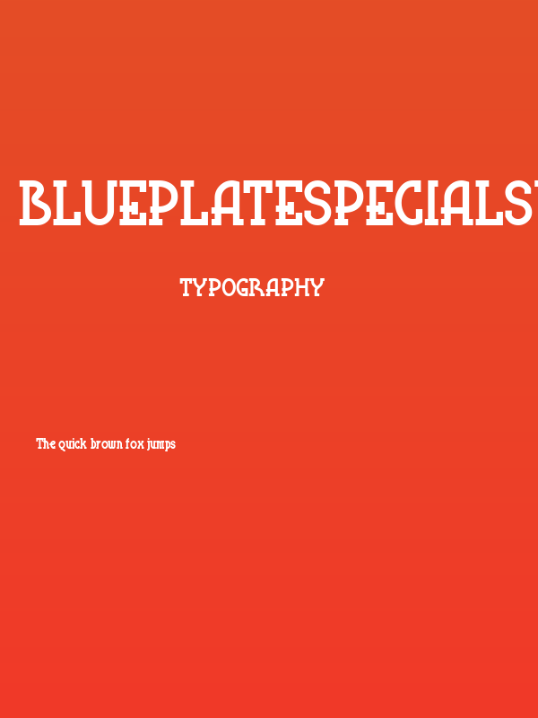 BluePlateSpecialSW Poster