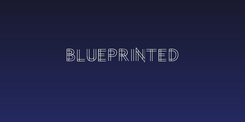 BluePrinted Social Header