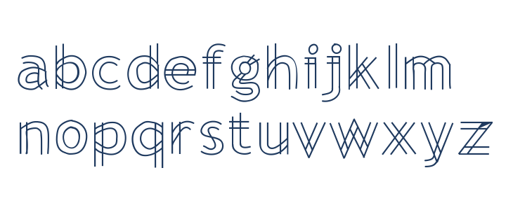 BluePrinted Lowercase