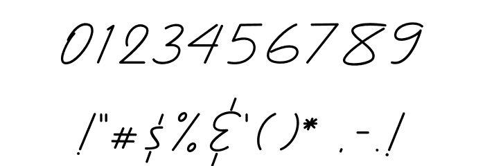 BlueQueen Font OTHER CHARS