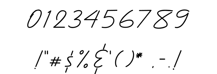 BlueQueen Font OTHER CHARS