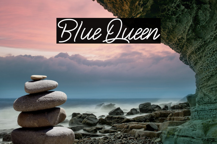 BlueQueen Font examples