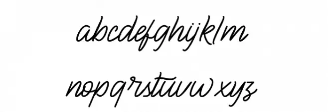 BlueQueen Font LOWERCASE