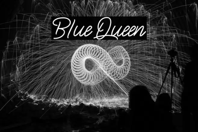 BlueQueen Font examples