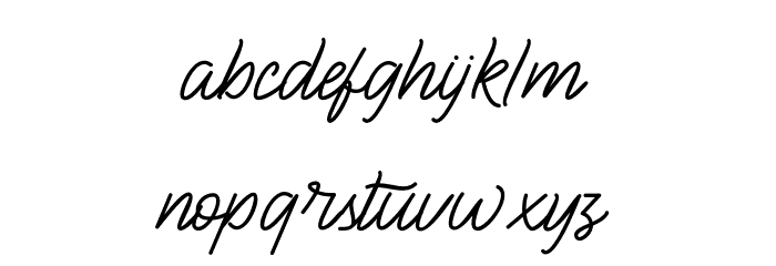 BlueQueen Font LOWERCASE