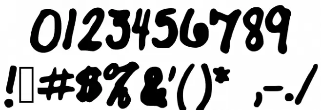 BlueRoan Font OTHER CHARS