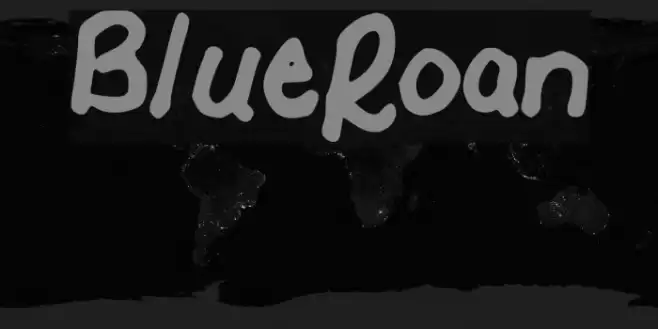 BlueRoan Font examples