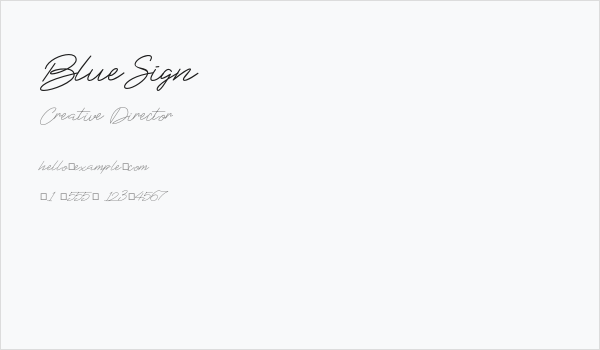 BlueSign Business Card