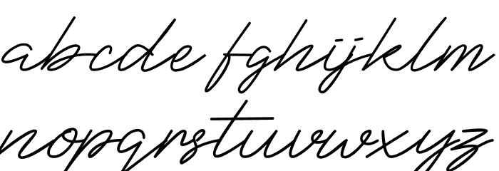BlueSign Font LOWERCASE