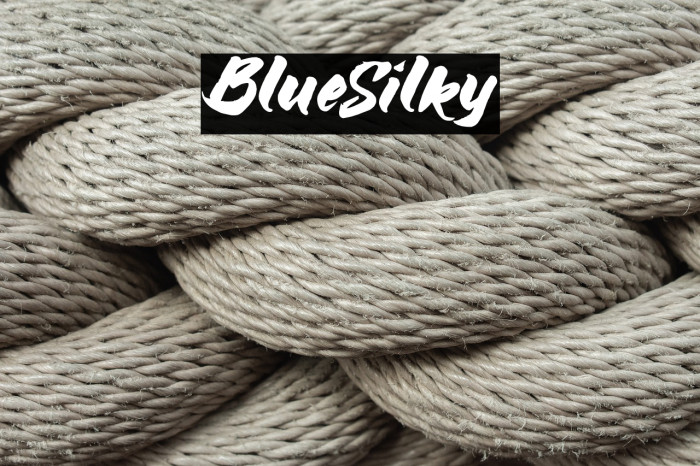 BlueSilky Font examples