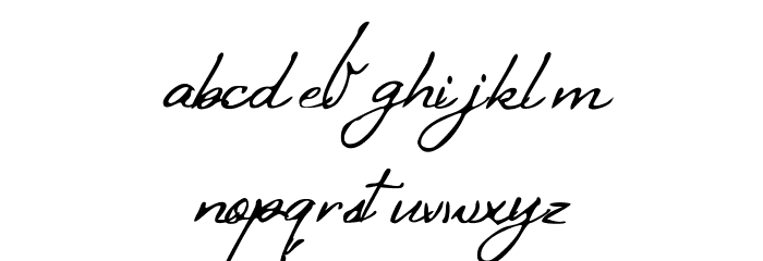 BlueSkies Font LOWERCASE
