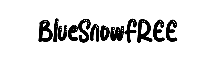 BlueSnowFREE  フリーフォントのダウンロード