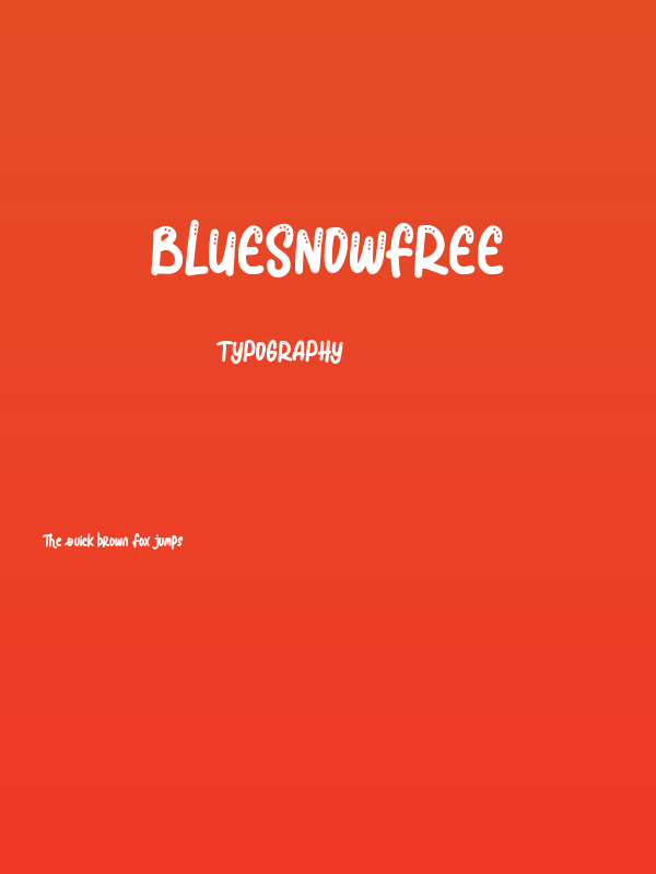 BlueSnowFREE Poster