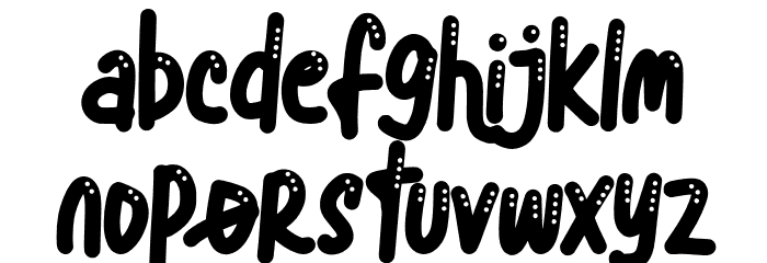 BlueSnowFREE Font LOWERCASE