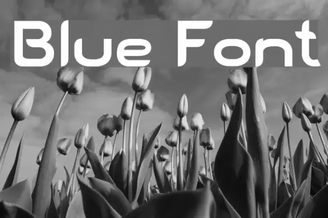Blue Font examples