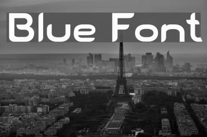 Blue Font examples