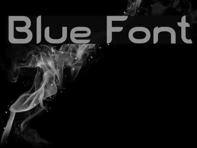 Blue Font examples